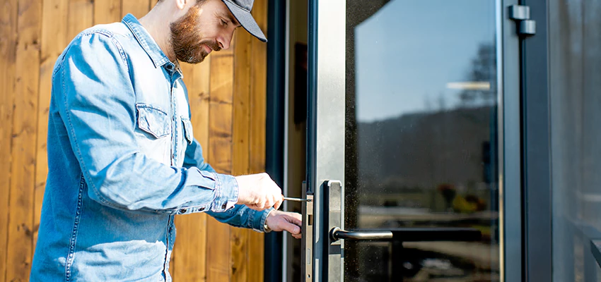 Frameless Glass Storefront Door Locks Replacement in Pleasanton, CA